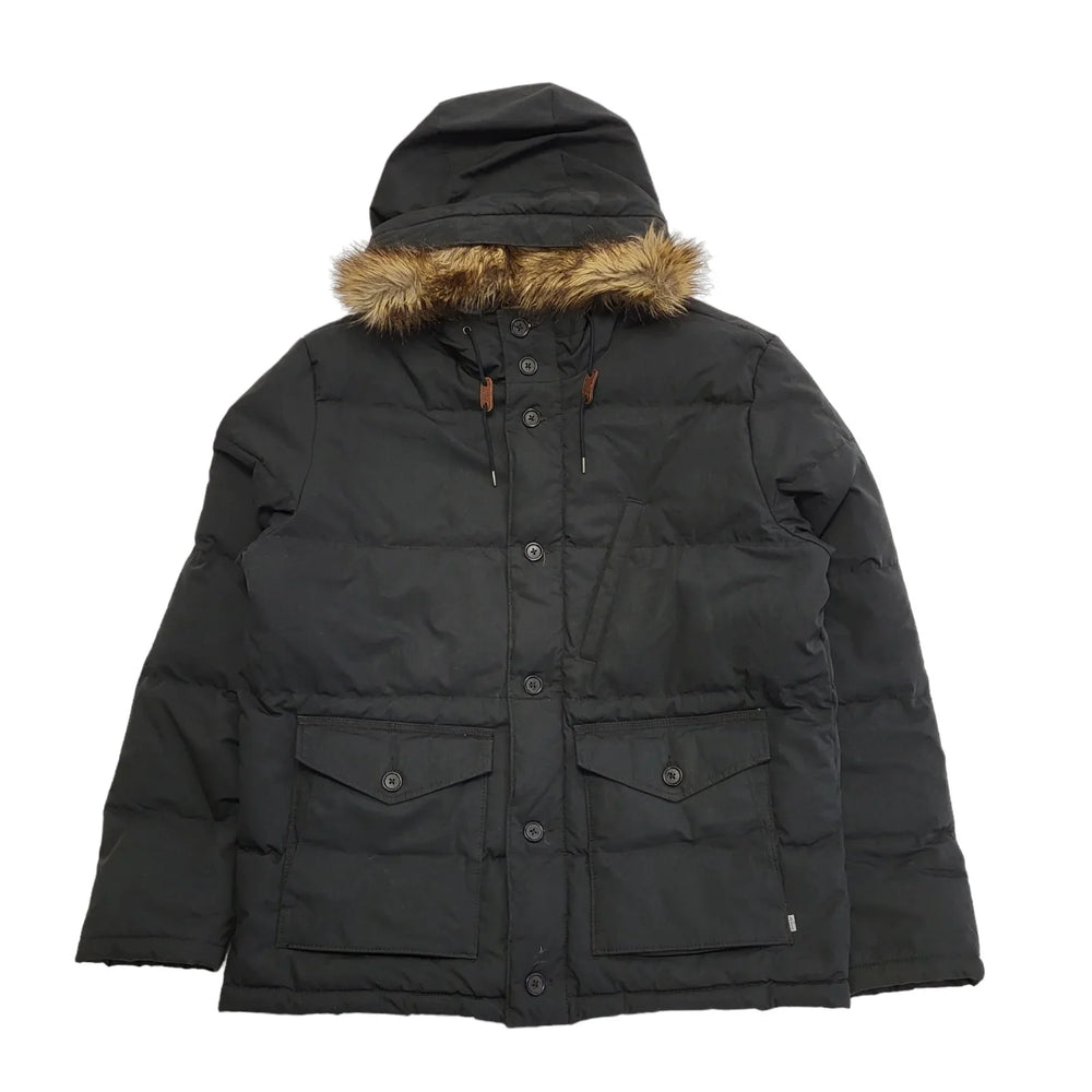 Levi's Black Button & Zip Hooded Jacket Uk Men's XL BB700