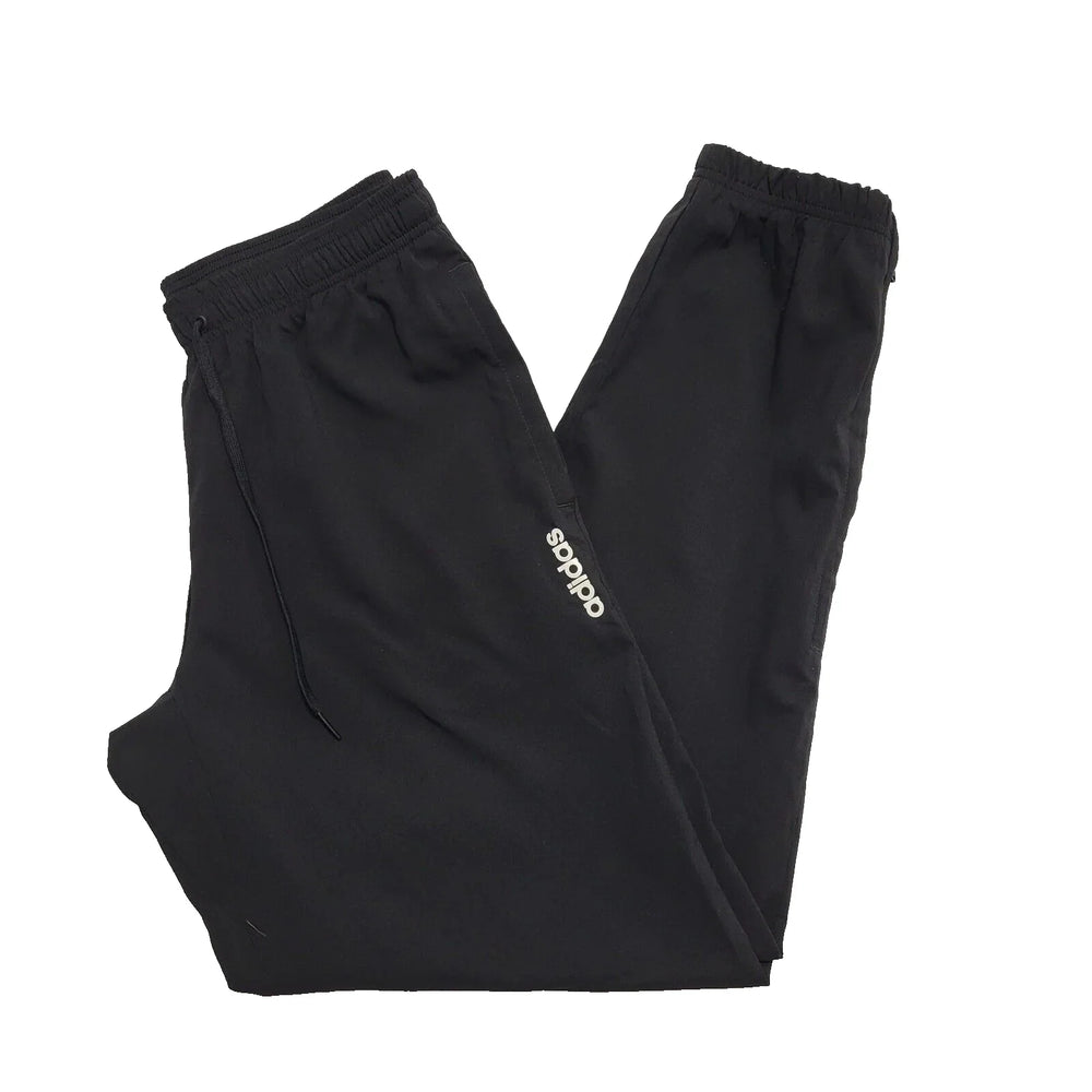 Adidas Black Drawstring Black Jogger Tracksuit Men's Bottoms M W32 L32 K965