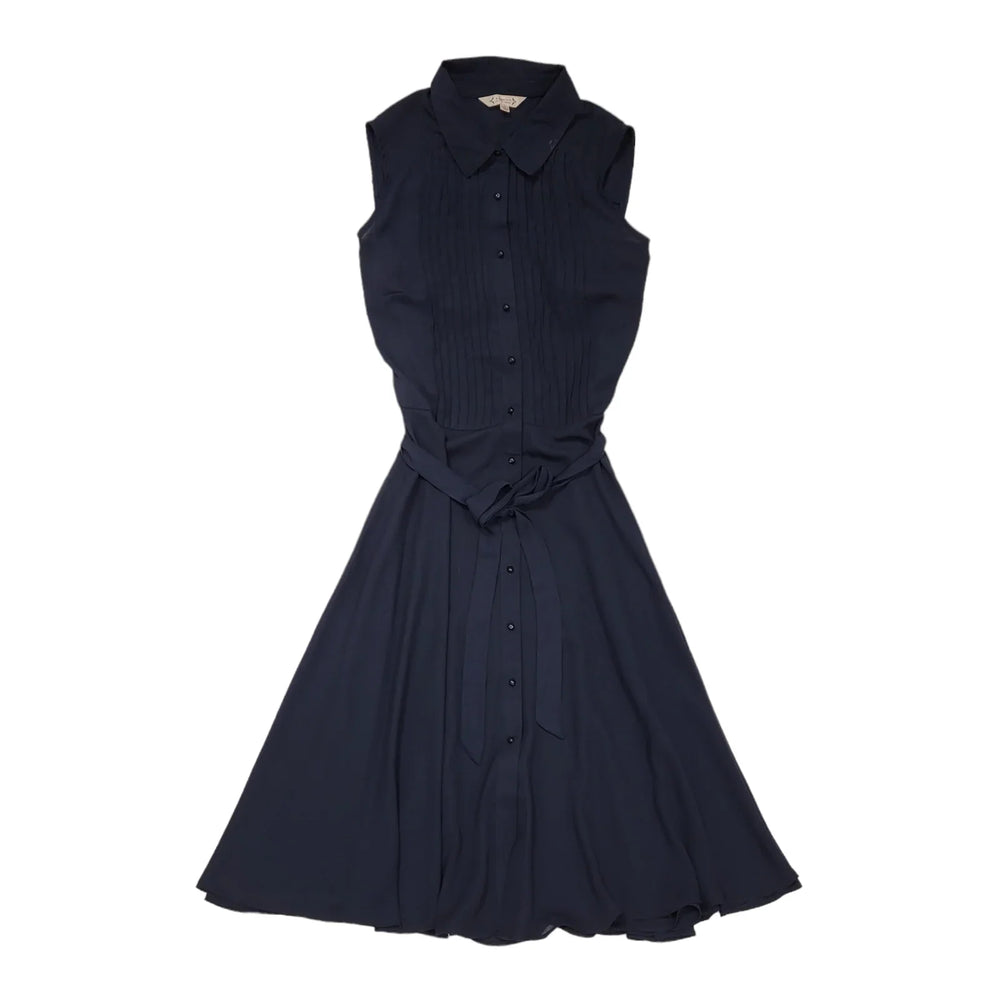 Nanette Navy blue Button Formal Women's BNWT Dress UK 6 K416