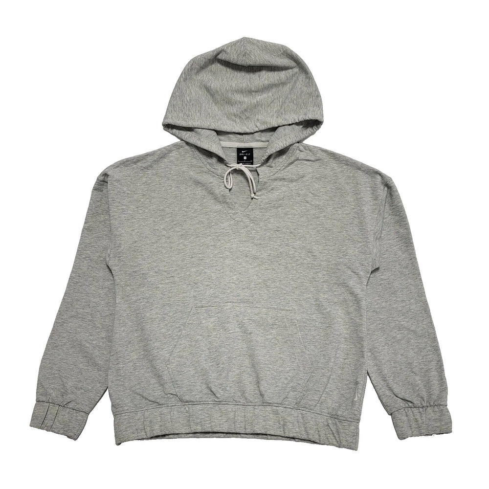 Nike Grey Drawstring Sweatshirt Hoodie Women's UK S 8 EU 36 H978