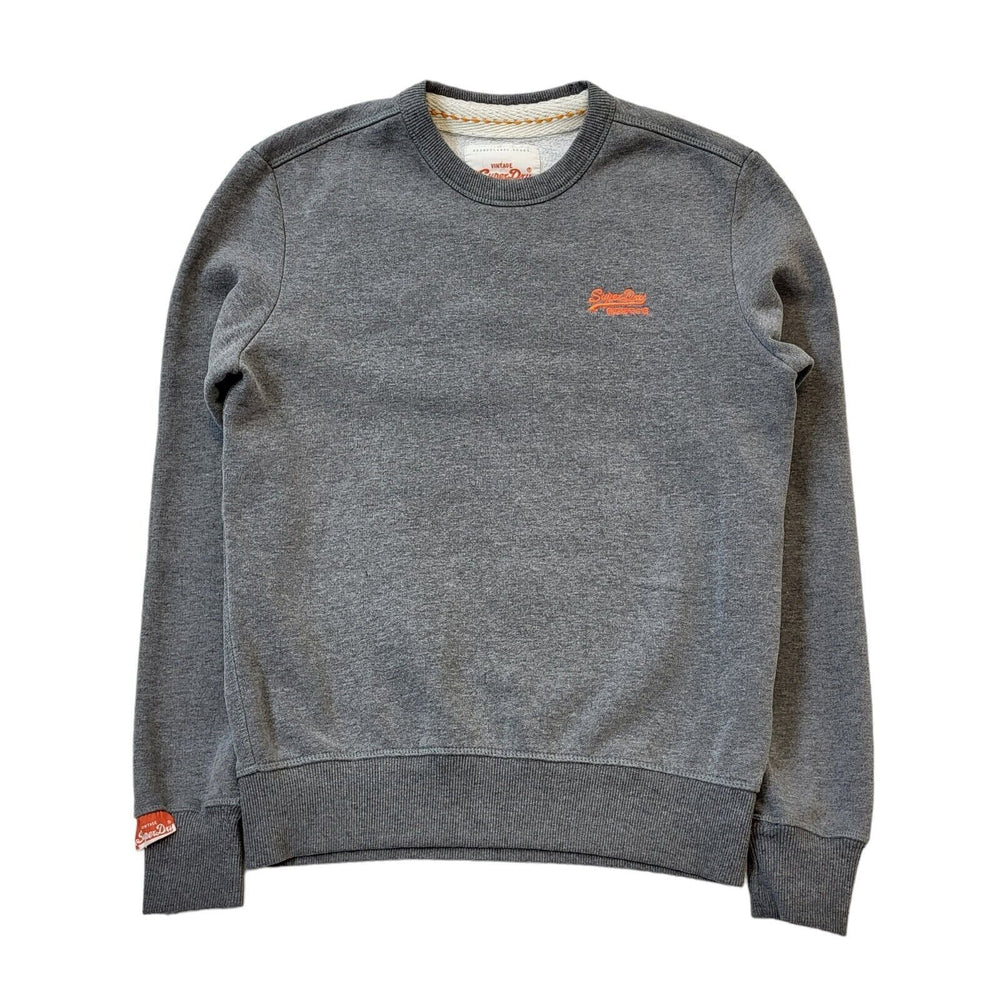 Superdry Orange Label Grey Crew Neck Sweatshirt UK Men's Small G487