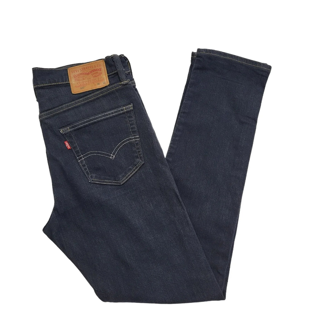 Levi's 522 Blue Skinny Zipper Fly Stretch Denim Jeans Men's UK S W30 L32 H521