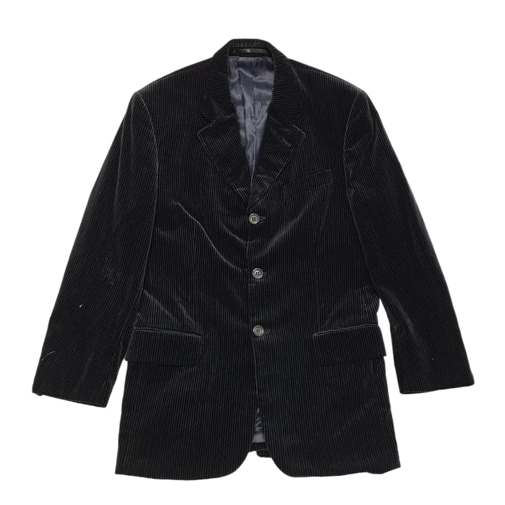 Next Black 90s Vintage Button Jacket Uk Men's Size Medium