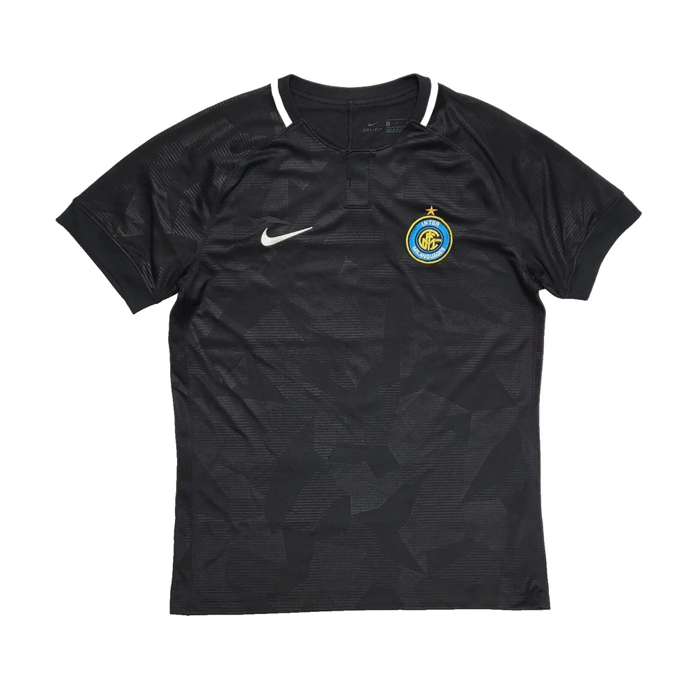 Nike Dri-Fit Inter Milan Black Football Shirt No 7 Robson Uk Men's Size L L259