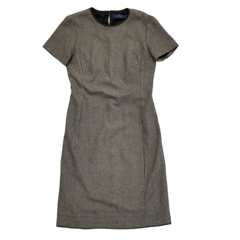 Ralph Lauren Grey Short Sleeve Bodycon Dress Uk Women's Size 8-10 DD856