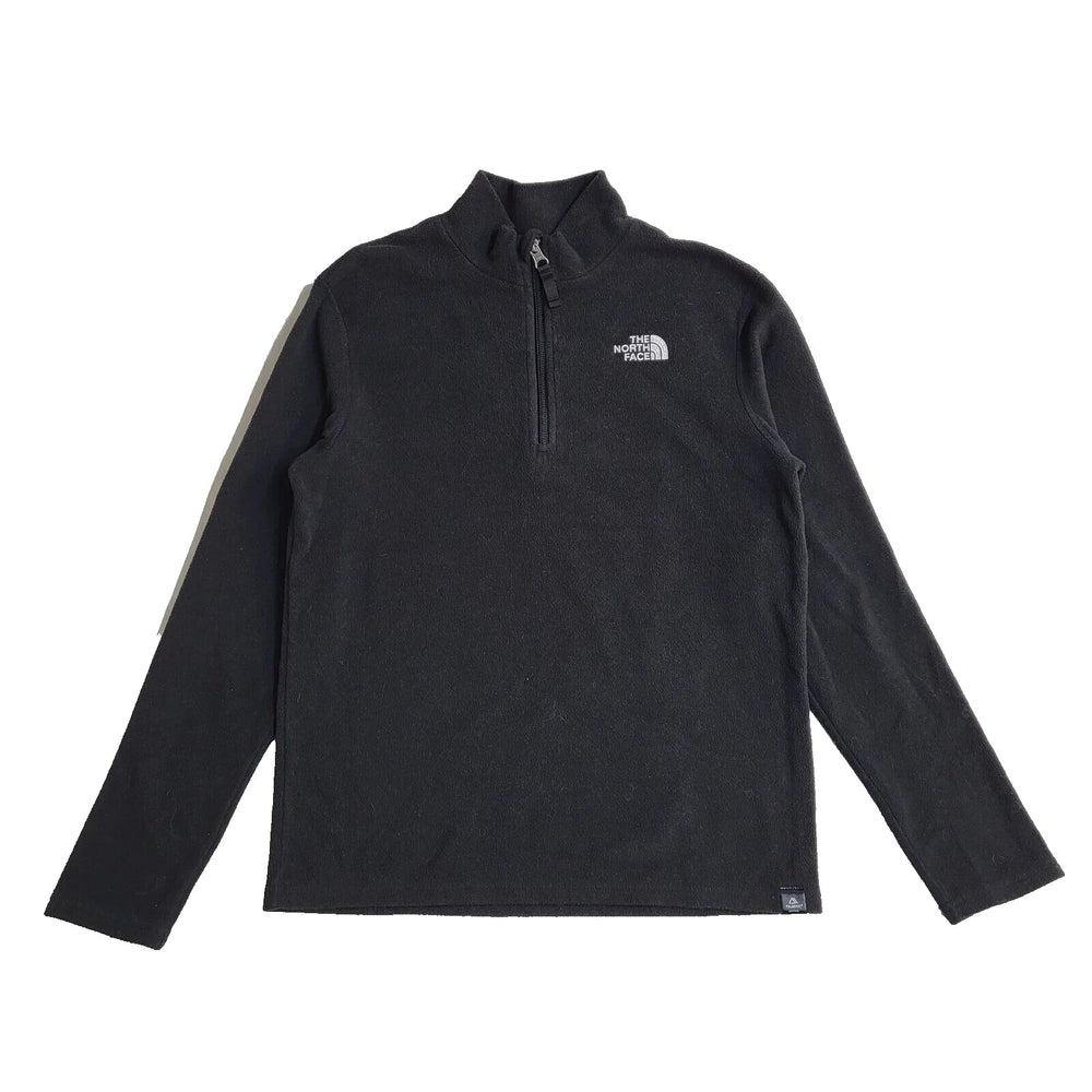 The North Face Black 1/4 Zip Fleece Y2K UK Boy's Size L