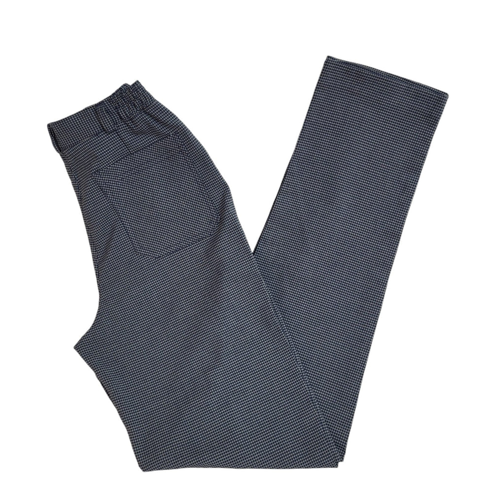 DL Sport 90s Vintage Blue Check Dress Trousers Uk Women's 8 W26 L32 Bnwt