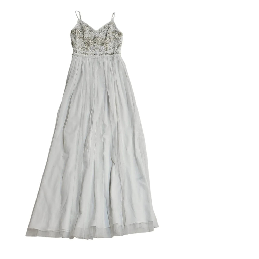 French Connection White Embellished Evening Dress BNWT Women's UK Size 6