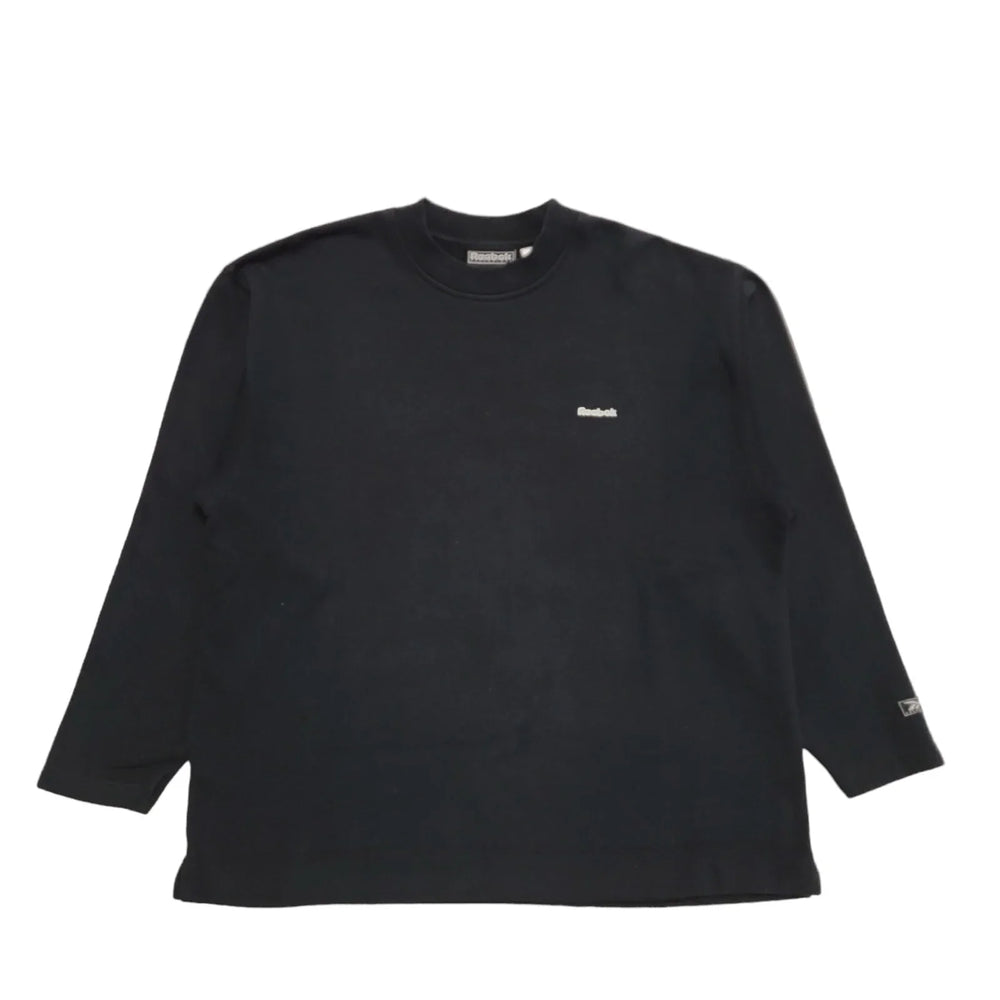 Reebok Essentials Spell Out Vintage Y2K Black Sweatshirt Women's Size UK 14