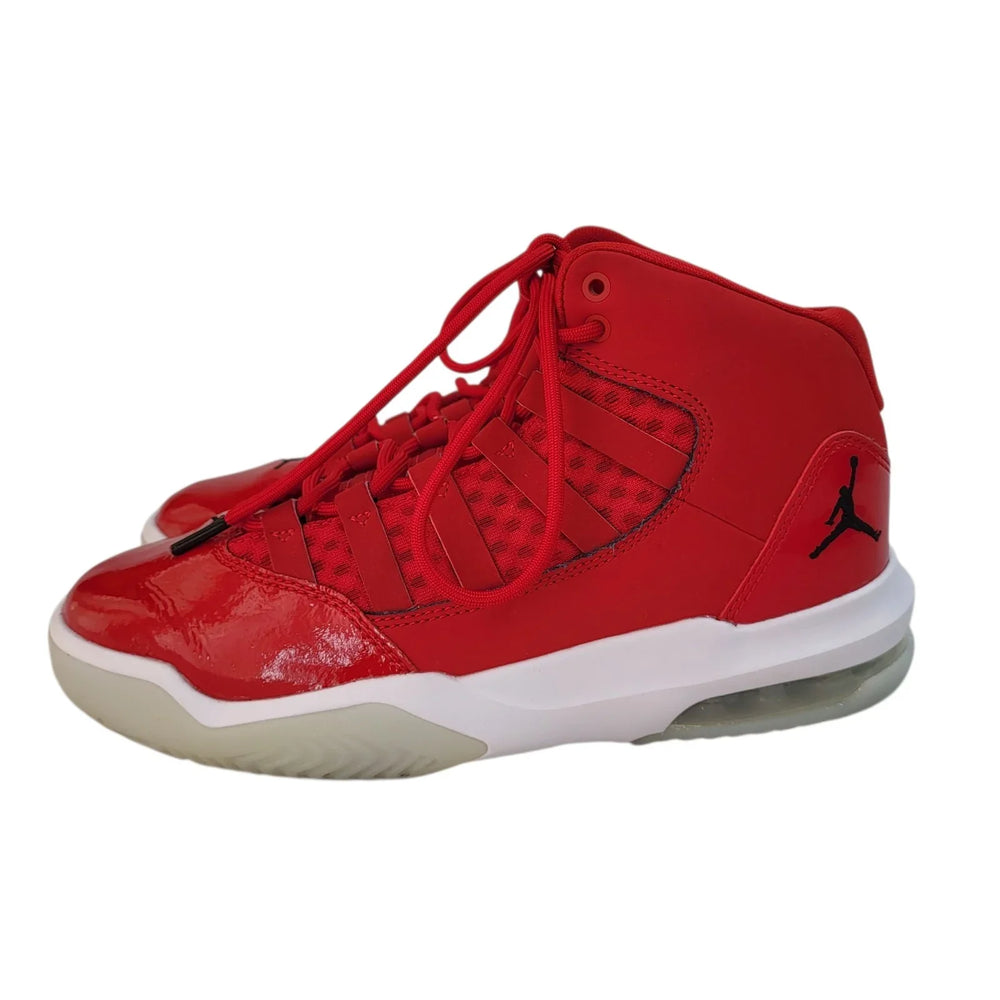 Air Jordan Trainers Max Aura Red Patent Uk Boy's Size 4 L898