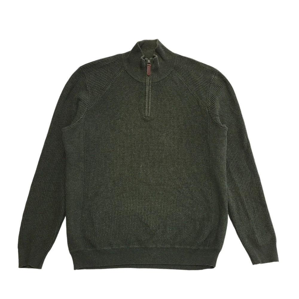 John Partridge Green Vintage 90s 1/4 Zip Jumper Uk Men's Size M