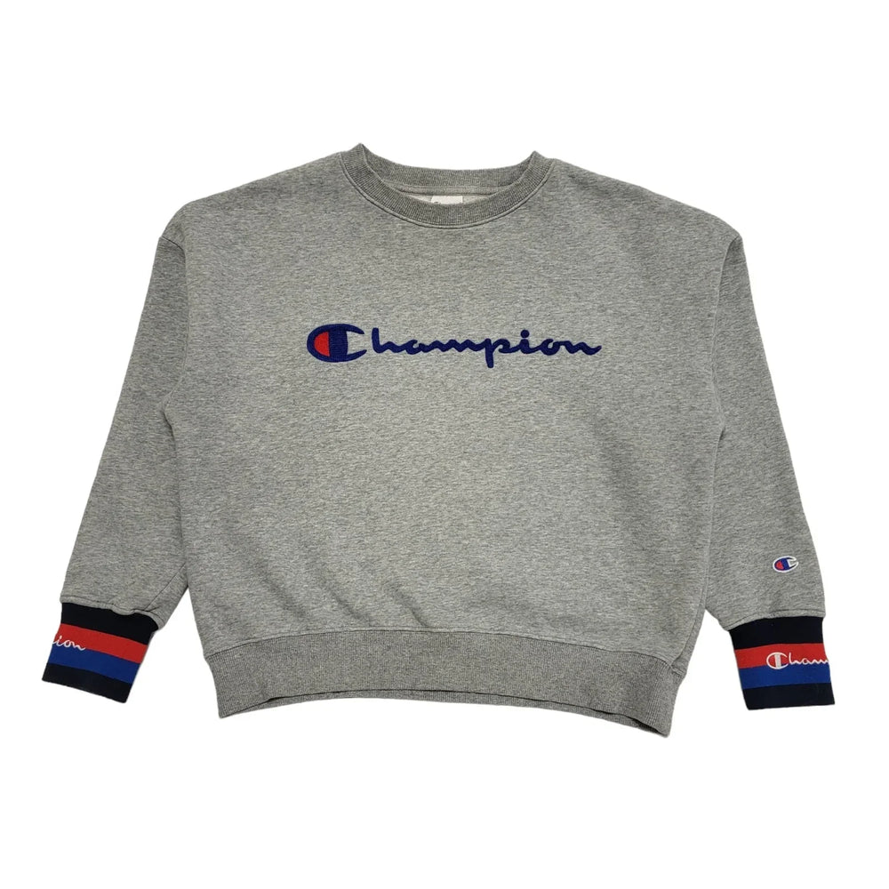 Champion Sports Sweatshirt Grey Long Sleeve Womens UK Size M CC309