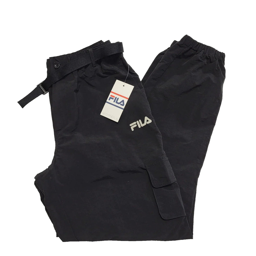 Fila Active Wear Trousers Black Straight Leg Uk Women's 10 W28 L30 BNWT L191