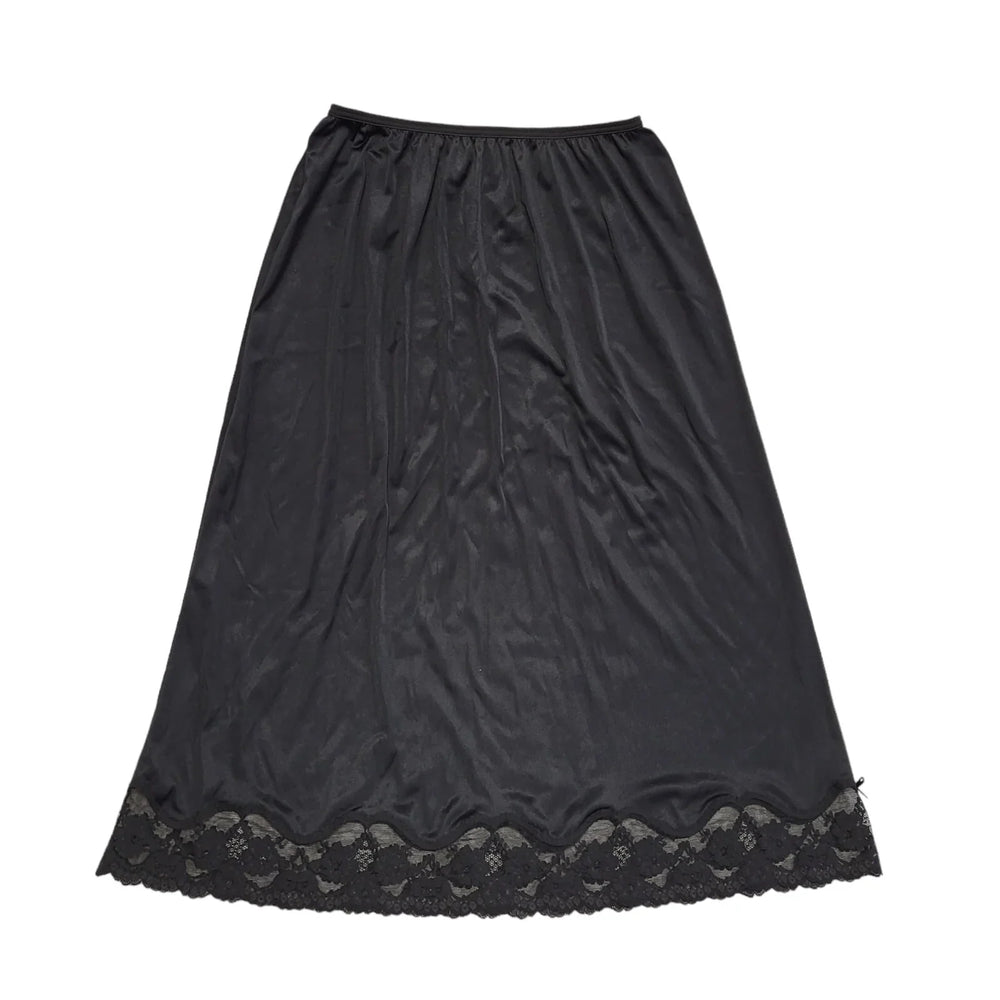 St Michael Vintage 90's Black Under Skirt Uk Women's Size 18-20