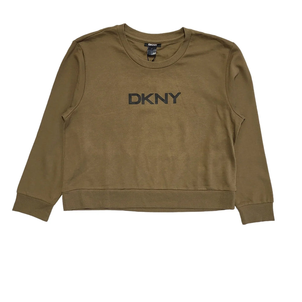 DKNY Green Sweatshirt Crew Neck Long Sleeve BNWT Womens UK XL CC594