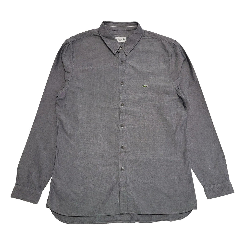 Lacoste Blue Long Sleeve Slim Fit Shirt UK Men's XL K146