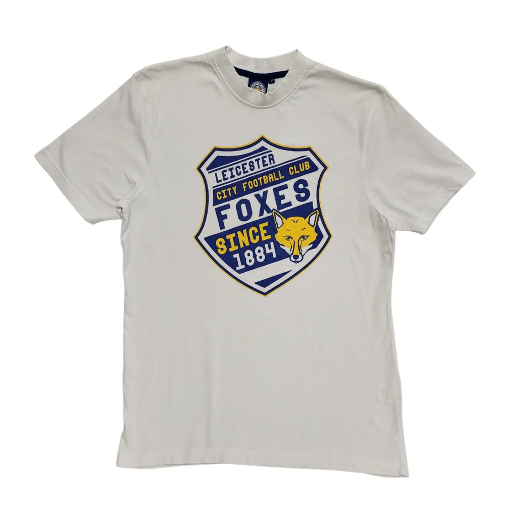 Leicester City FC The Foxes White T-Shirt Mens UK Size M DD978