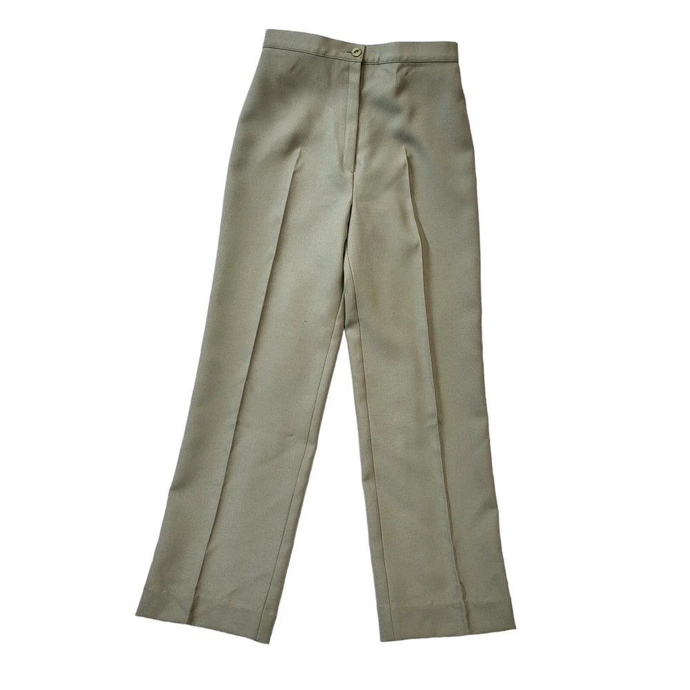 St Michael 80s Vintage Beige Straight Trousers Women's Size 12 W26 L29