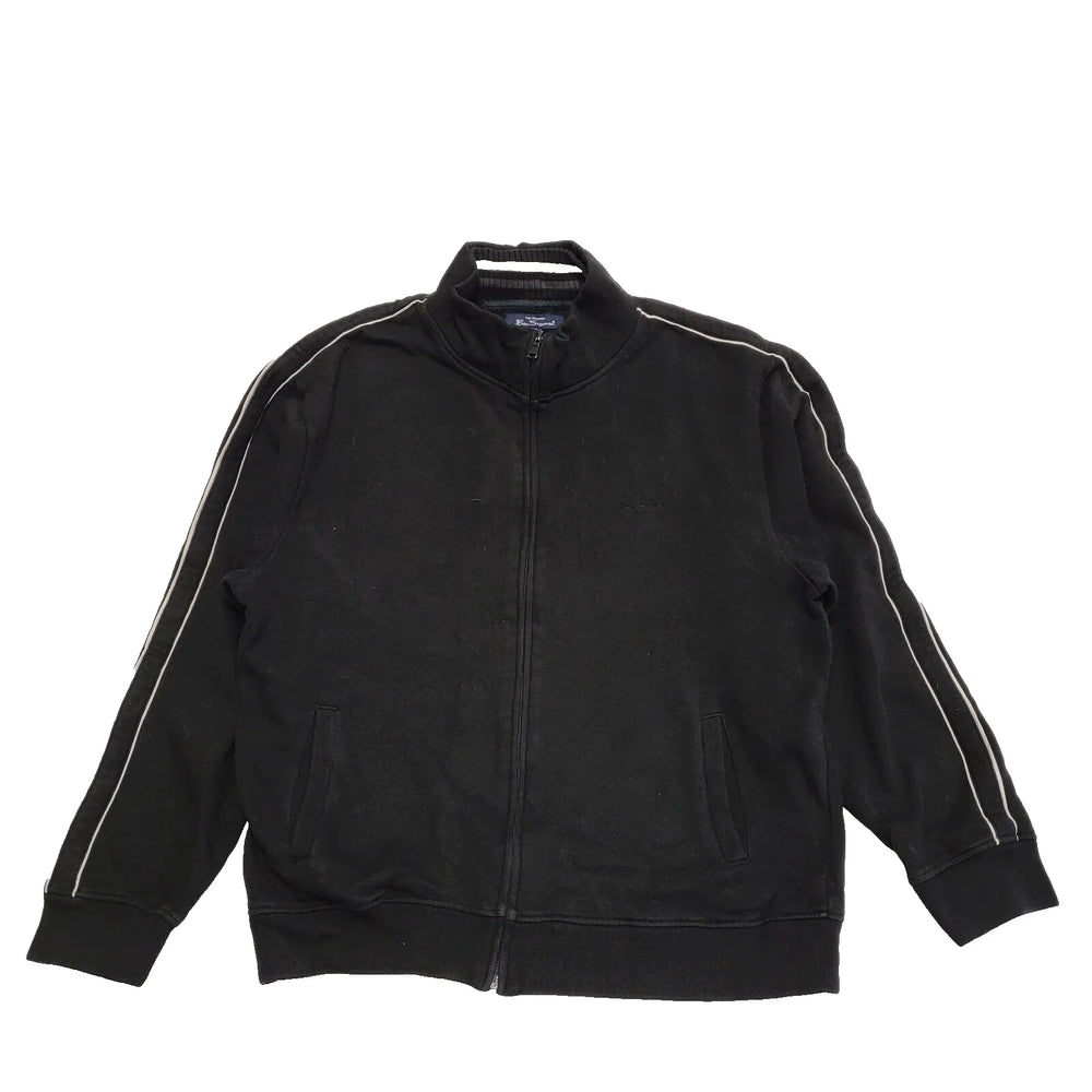 Ben Sherman Black Zipped Fleece Hiking Walking Jacket UK Men's XL K312