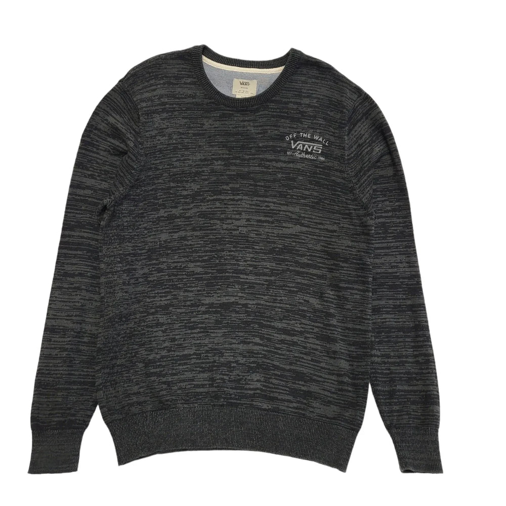 Vans Dark Grey Long Sleeve Crew Neck Jumper Uk Men's Size Medium DD557