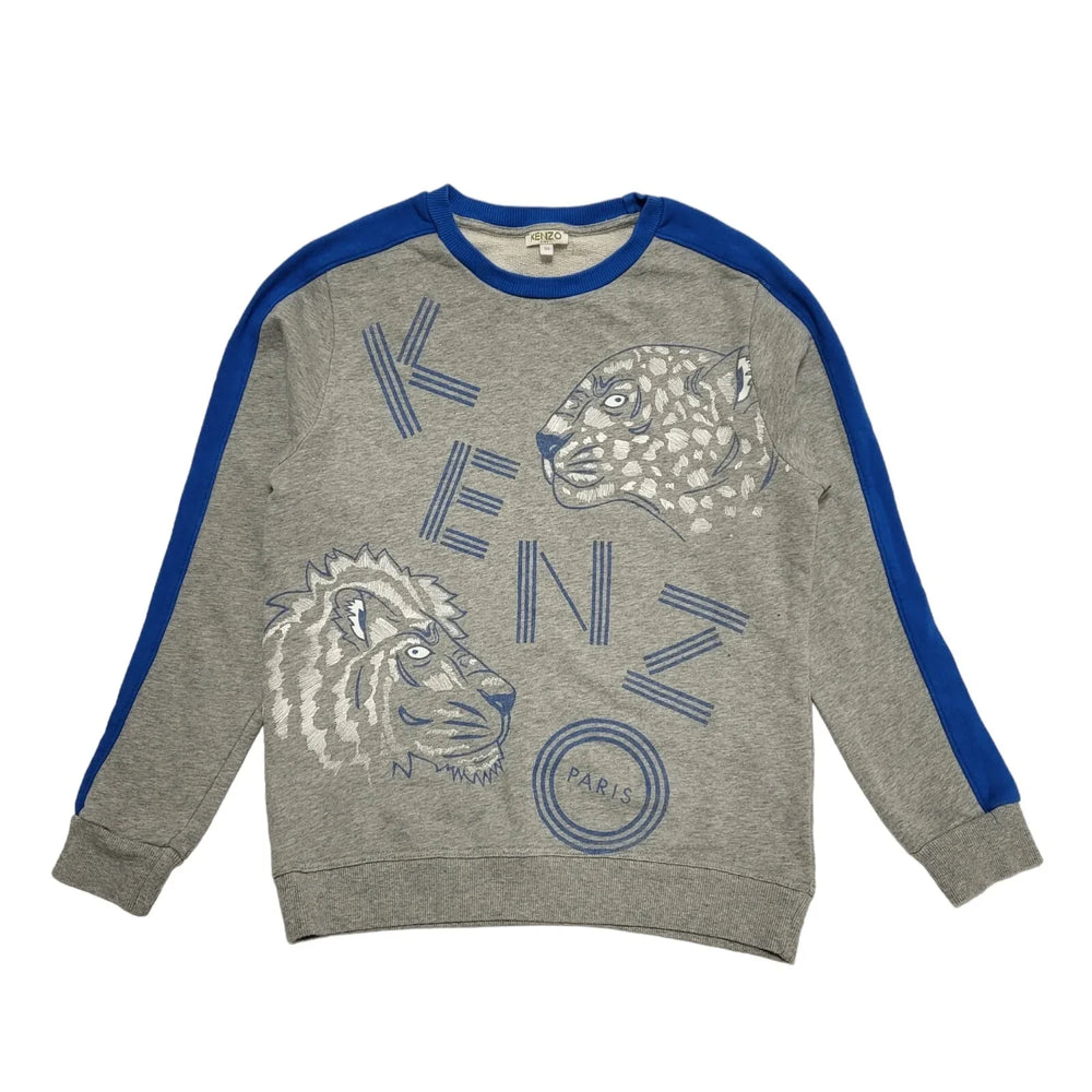Kenzo Sweatshirt Blue & Grey Long Sleeve Girls Age 14 Years CC184