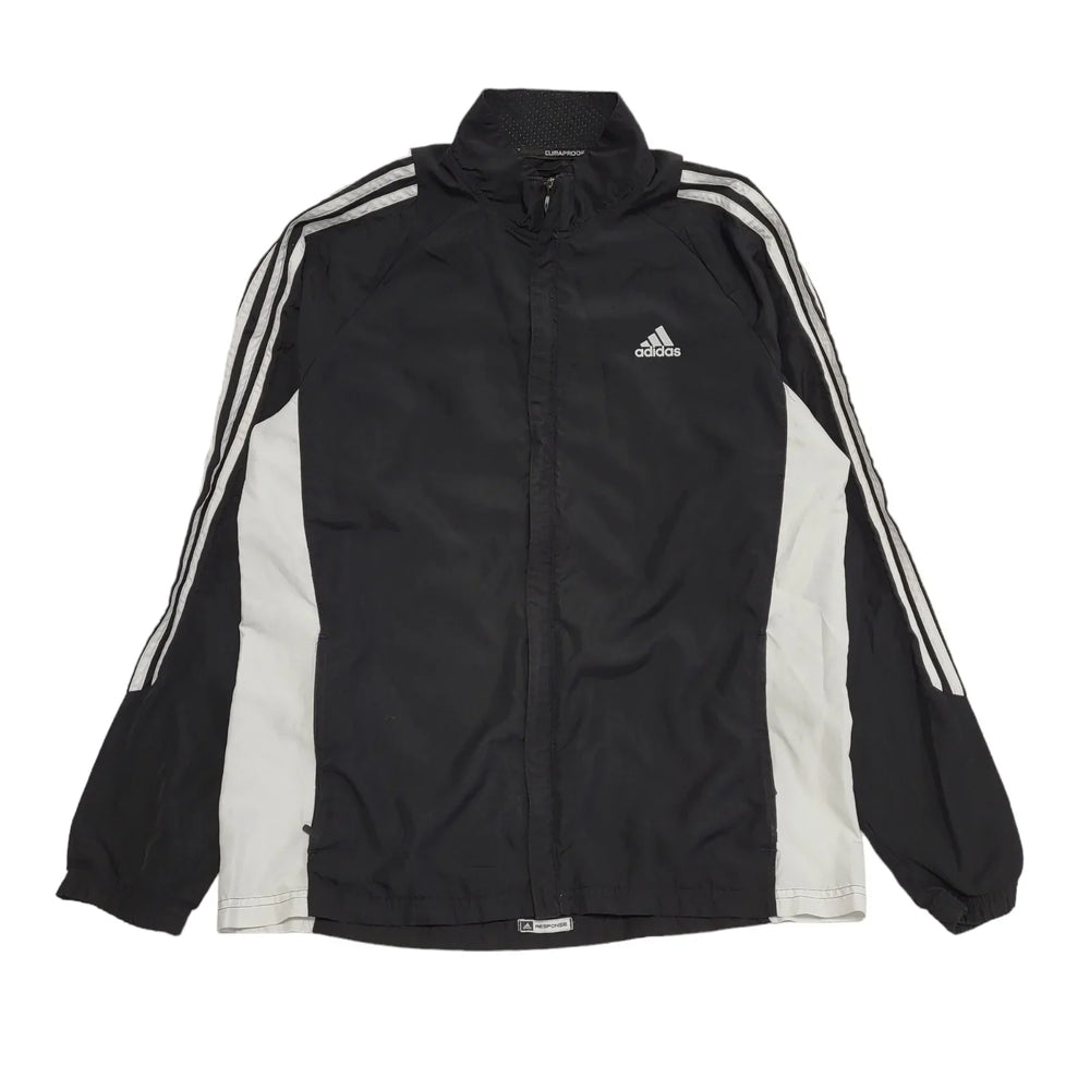 Adidas Black Lightweight Zipped Sports Jacket Men's uk L eu 54 H448