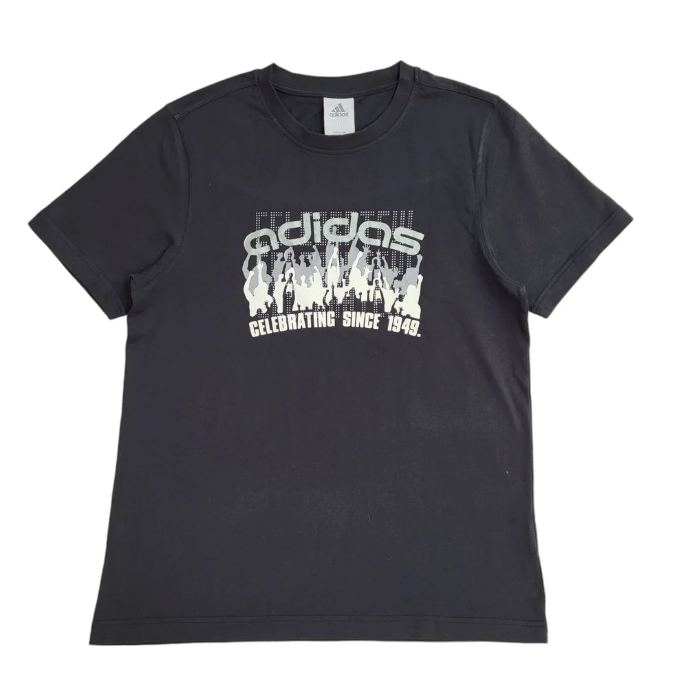 Adidas Black Sports Short Sleeve T-Shirt Mens UK Size L EE348