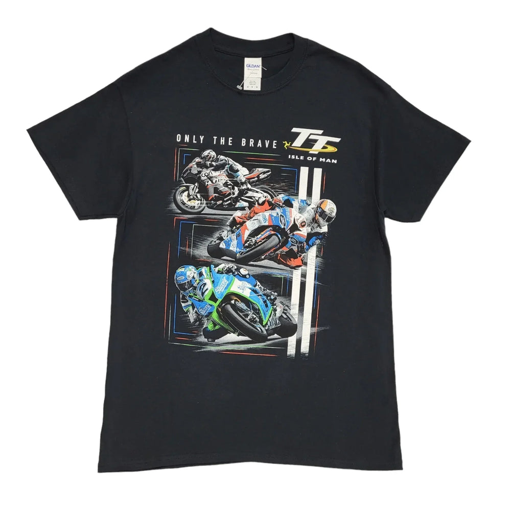 Isle Of Man TT Gildan Black Vintage 90s Short Sleeve T-Shirt Uk Men's M
