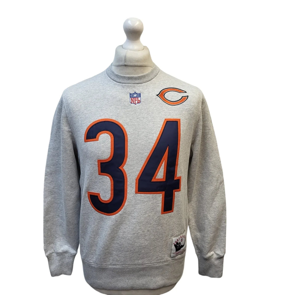 Mitchell & Ness Grey Payton No 34 Crew Neck Sweatshirt Uk Men's Size S EE390