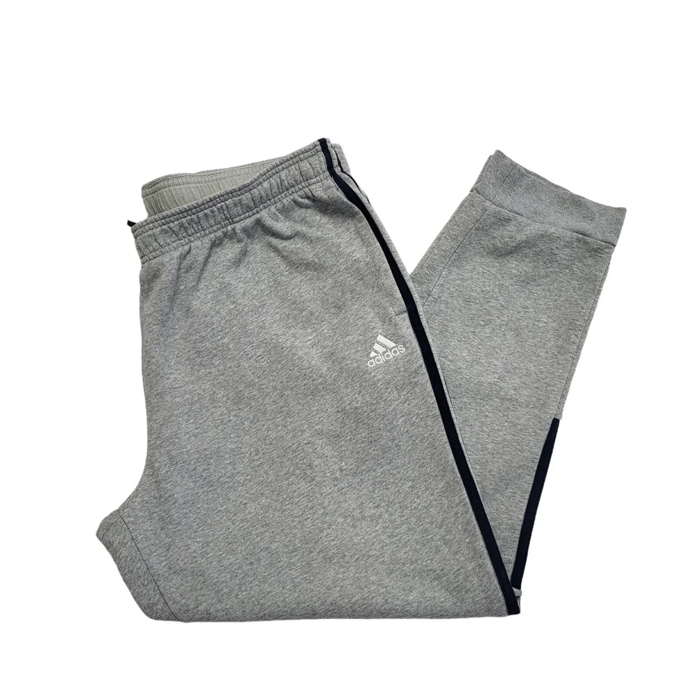 Adidas Grey Tapered Jogger Tracksuit Bottoms Uk Men's 2XL W38 L30 CC516