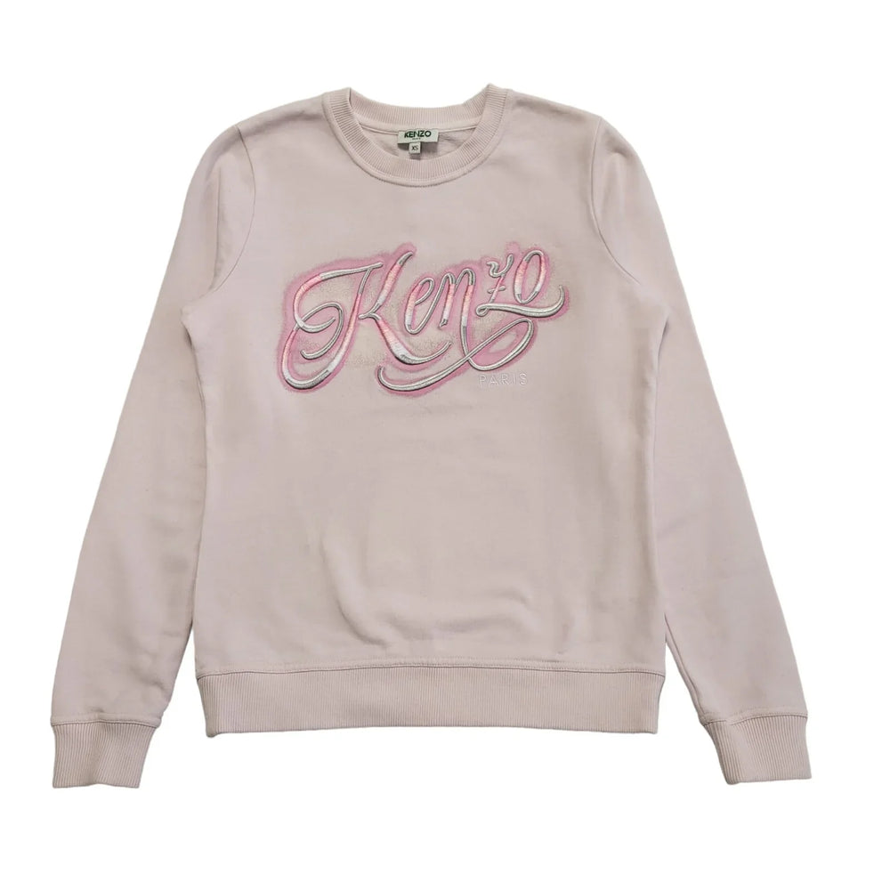 Kenzo Pink Round Neck Sweatshirt Uk Women's Size XS DD515