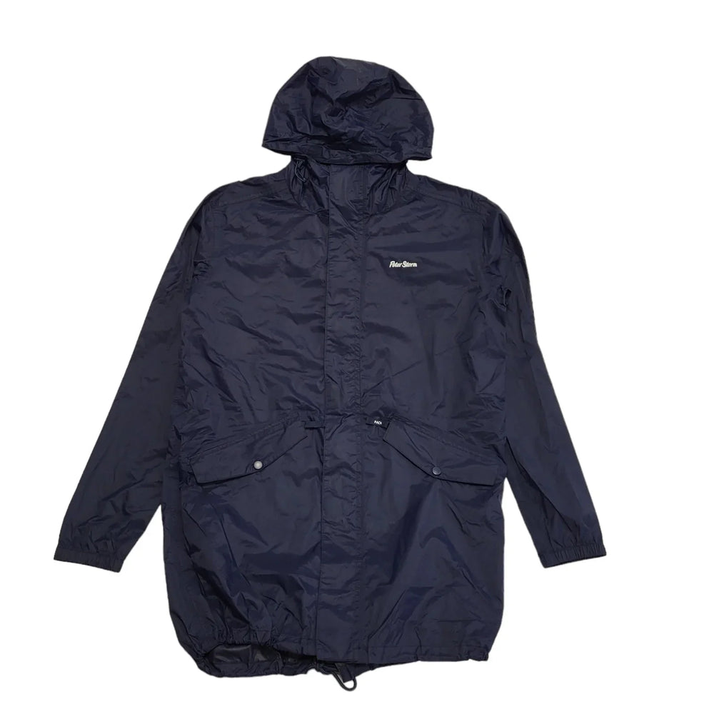 Peter Storm Navy Blue Lightweight Hooded Jacket Uk Men's Size M CC65