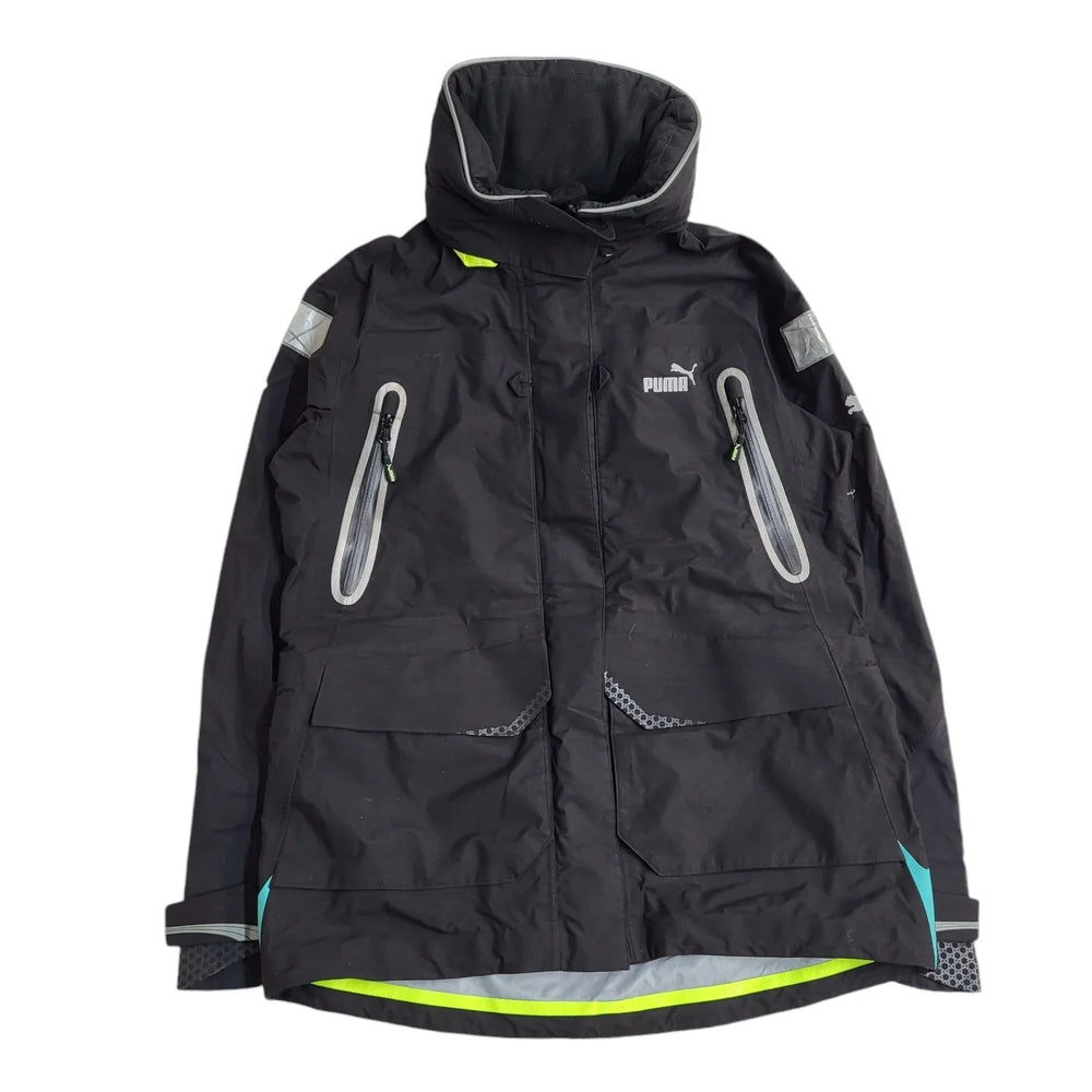 Puma Black Zipped Sports Jacket Uk Women's Size 10 EE912