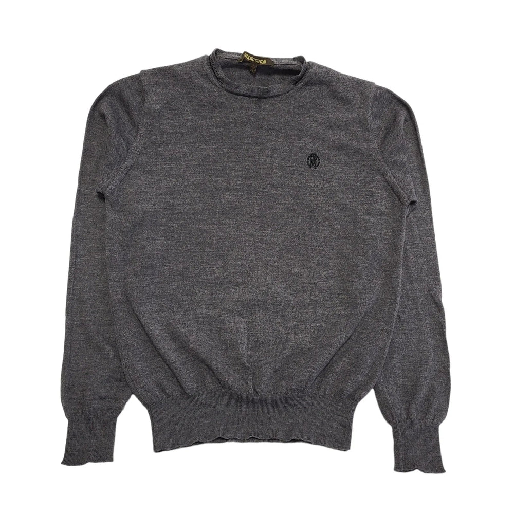 Roberto Cavalli Grey Round Neck Jumper Women's Size Small
