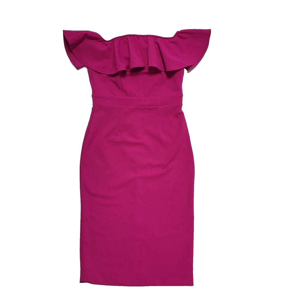 Myleen Klass Pink Bandeaux Pencil Evening Formal Dress Women's UK M 10 H833