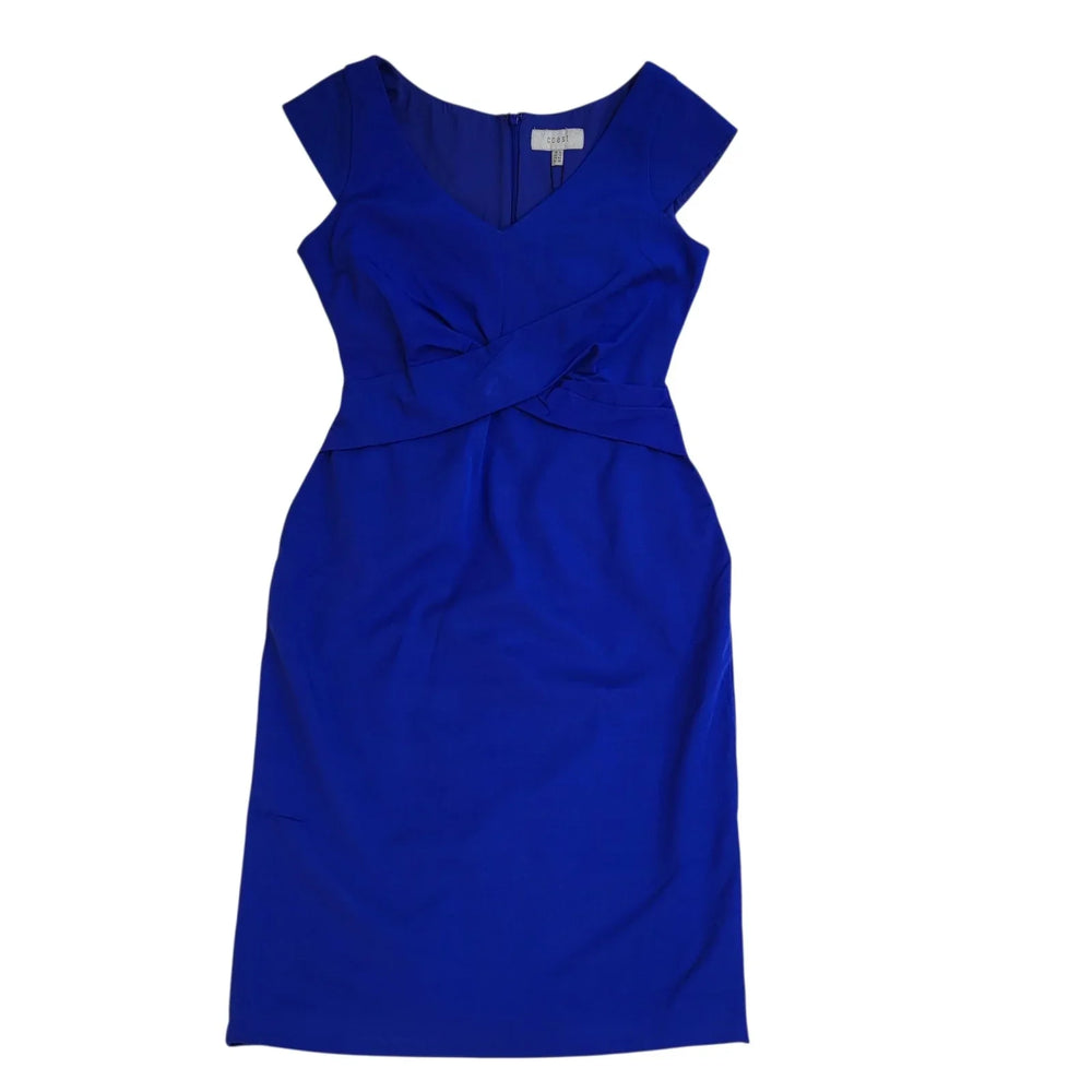 Coast Matena Shift Dress Formal Party Cobalt Blue Bnwt Size 12 L933