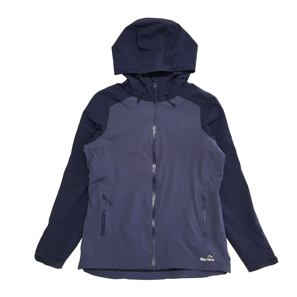 Peter Storm Hooded Lightweight Jacket Blue Zipped Women's UK 12 EU 40 L137