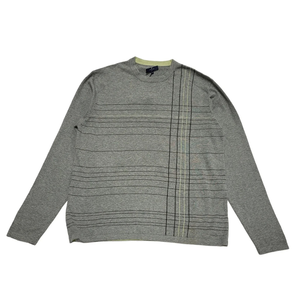 Jasper Conran Grey Long Sleeve Crew Neck Jumper Uk Men's Size M CC400