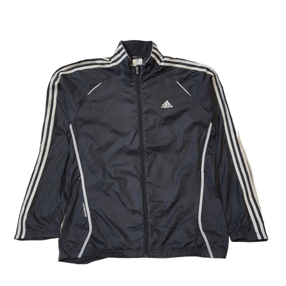 Adidas Black Long Sleeve Sport Windbreaker Jacket Men's Uk M H183