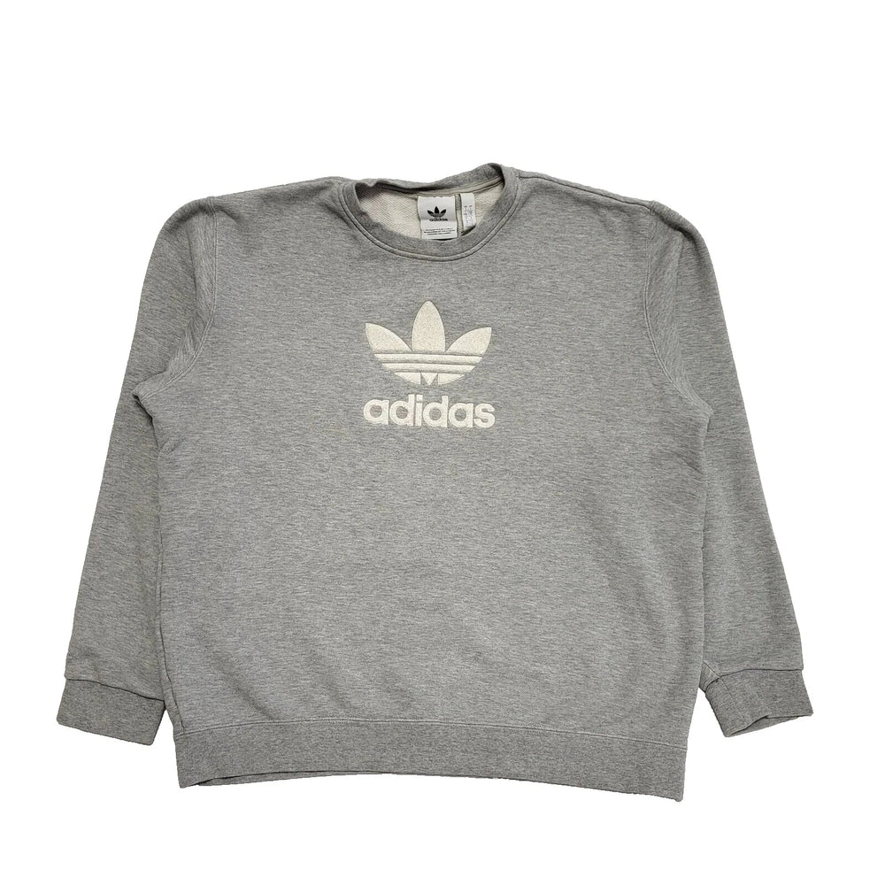 Adidas Grey Crew Neck Sweatshirt Uk Men's Size Large L435