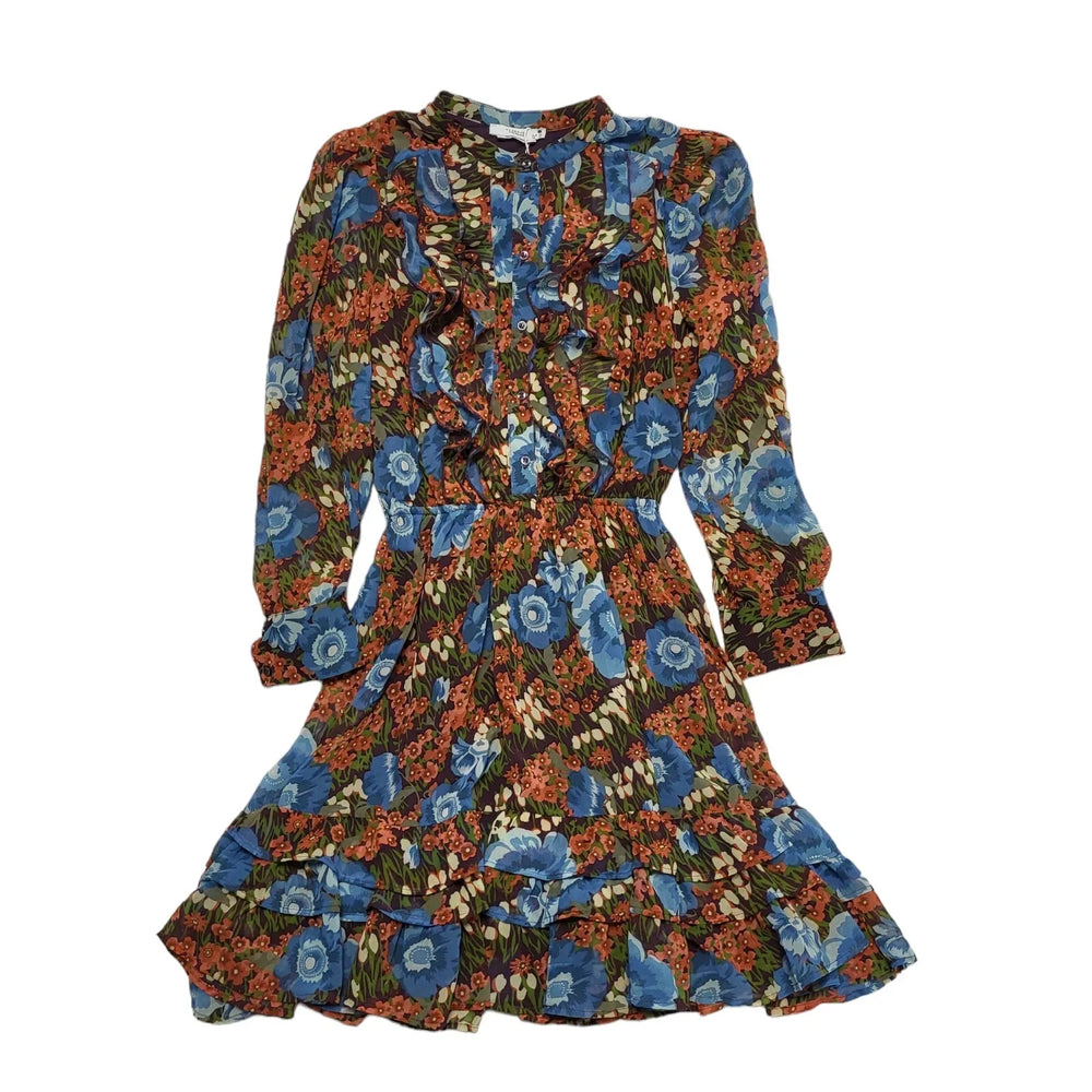 Reserved Eco Wear Floral Print Long Sleeve Summer Dress Uk Women's 10 BNWT K899