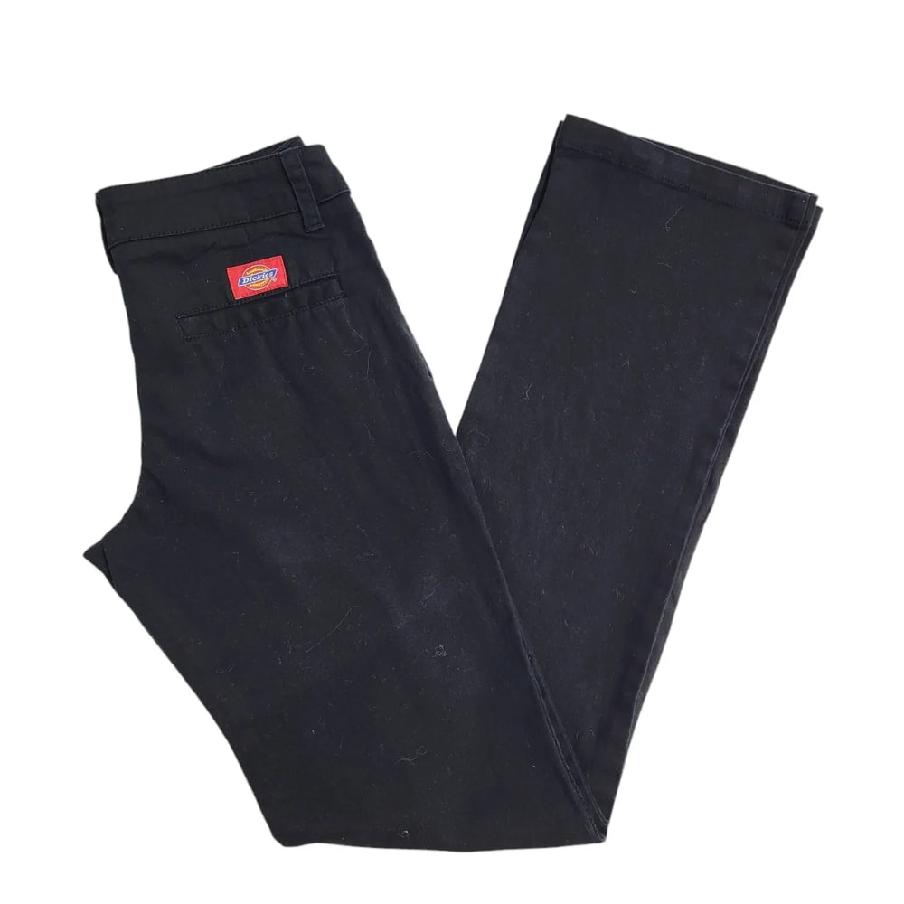 Dickies 90s Vintage Black Straight Leg Work Trousers Uk Women's 8 W26 L30