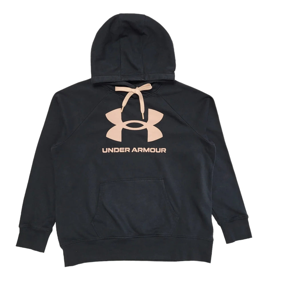 Under Armour Black Pullover Loose Sweatshirt Hoodie Uk Women's Size XL DD957