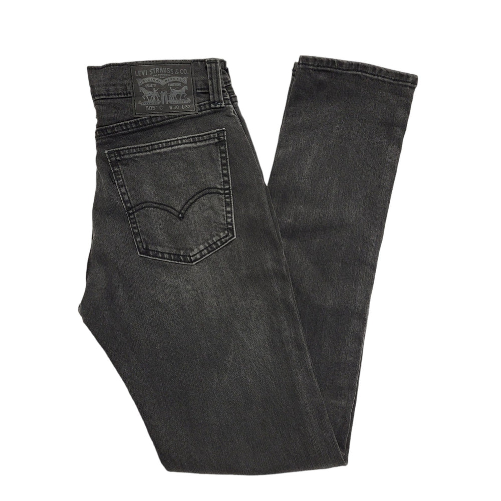 Levi's 505C Faded Grey Slim Straight Leg Denim Jeans Men's UK S W30 L32 H548