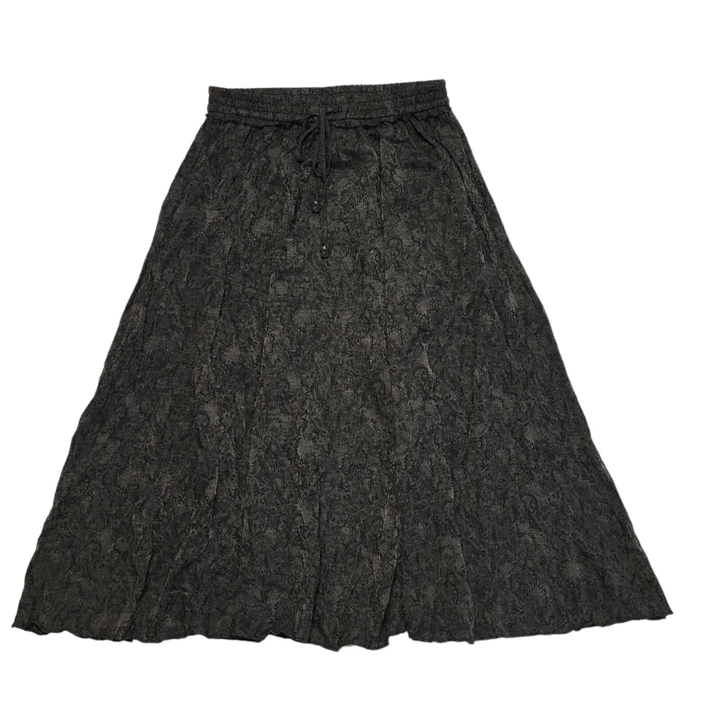 Zara Black Drawstring Maxi Skirt BNWT Womens UK Size XL W32 CC331