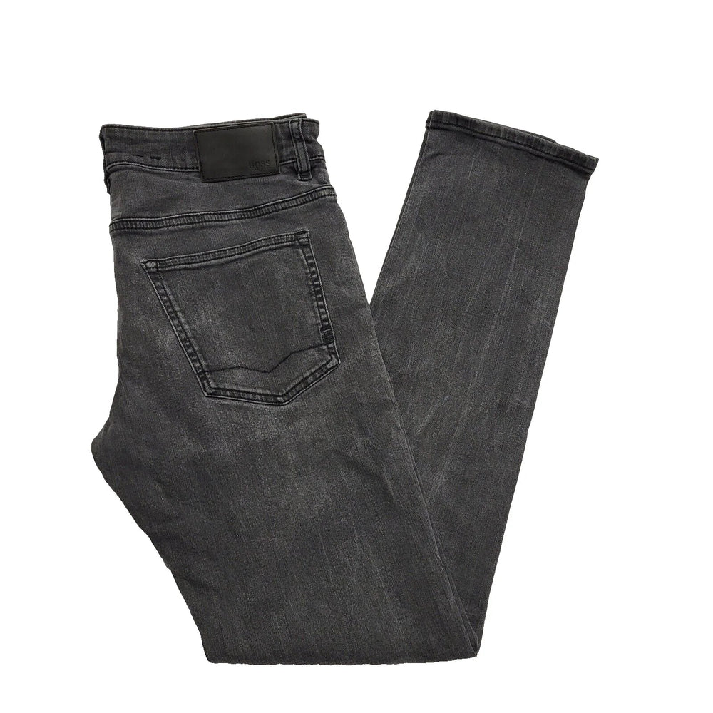 Hugo Boss Charcoal Skinny Zip Fly Denim Jeans Uk Men's L W34 L32 K693
