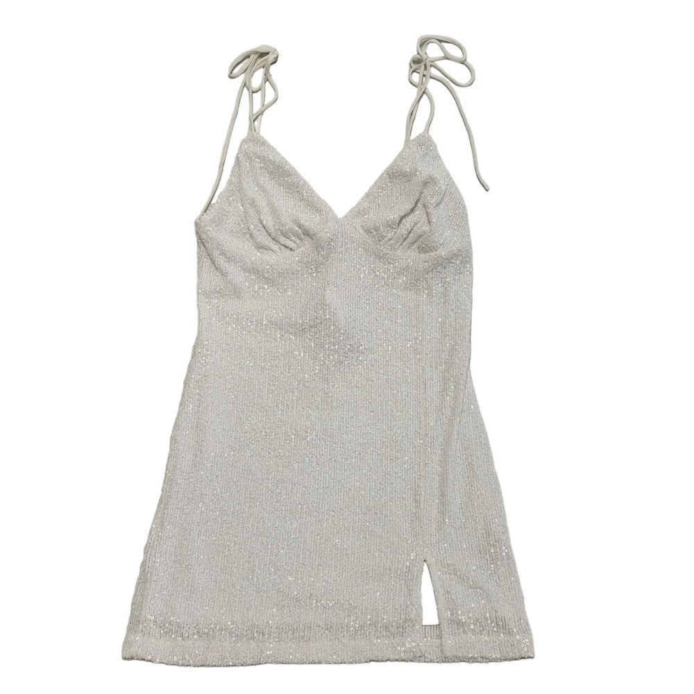 Topshop White Sleeveless Evening Dress Uk Women's Size 14 Bnwt DD96