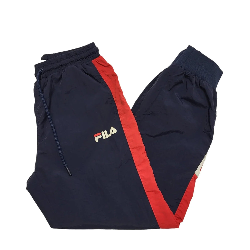 Fila Navy Blue Tapered Tracksuit Bottoms Uk Women's 2XS 6 W22 L26 CC490