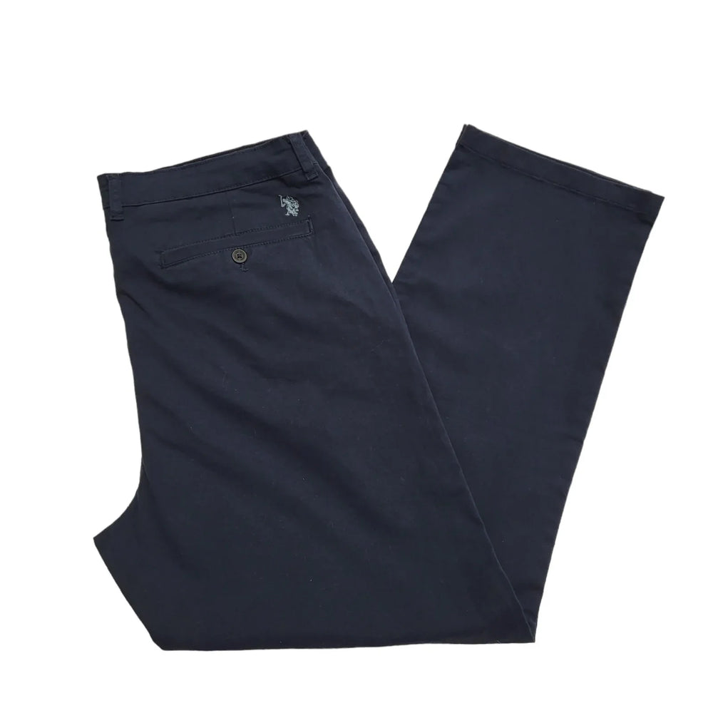 U.S Polo Assn Blue Straight Leg Trousers Mens UK Size 3XL W40 L31 CC858