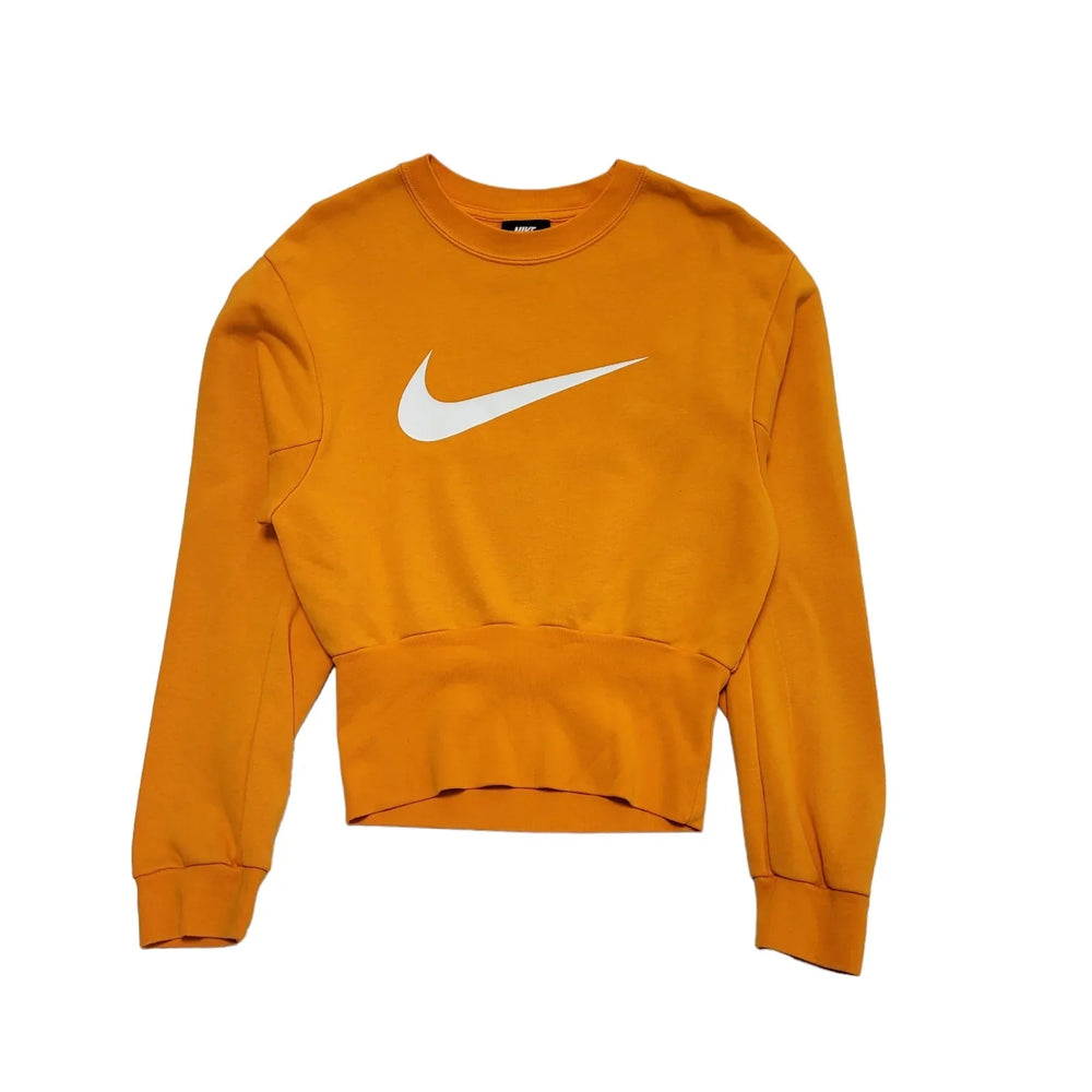 Nike Orange Sports Sweatshirt Long Sleeve Womens Size XS DD623